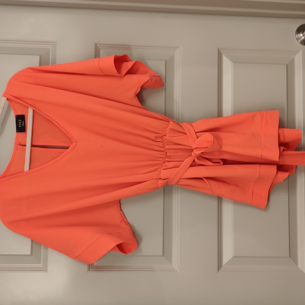 Women's small coral romper by Vici